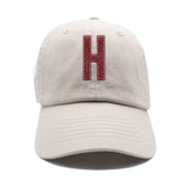 Blush Terry Letter Patch Baseball Hat