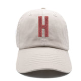 Blush Terry Letter Patch Baseball Hat