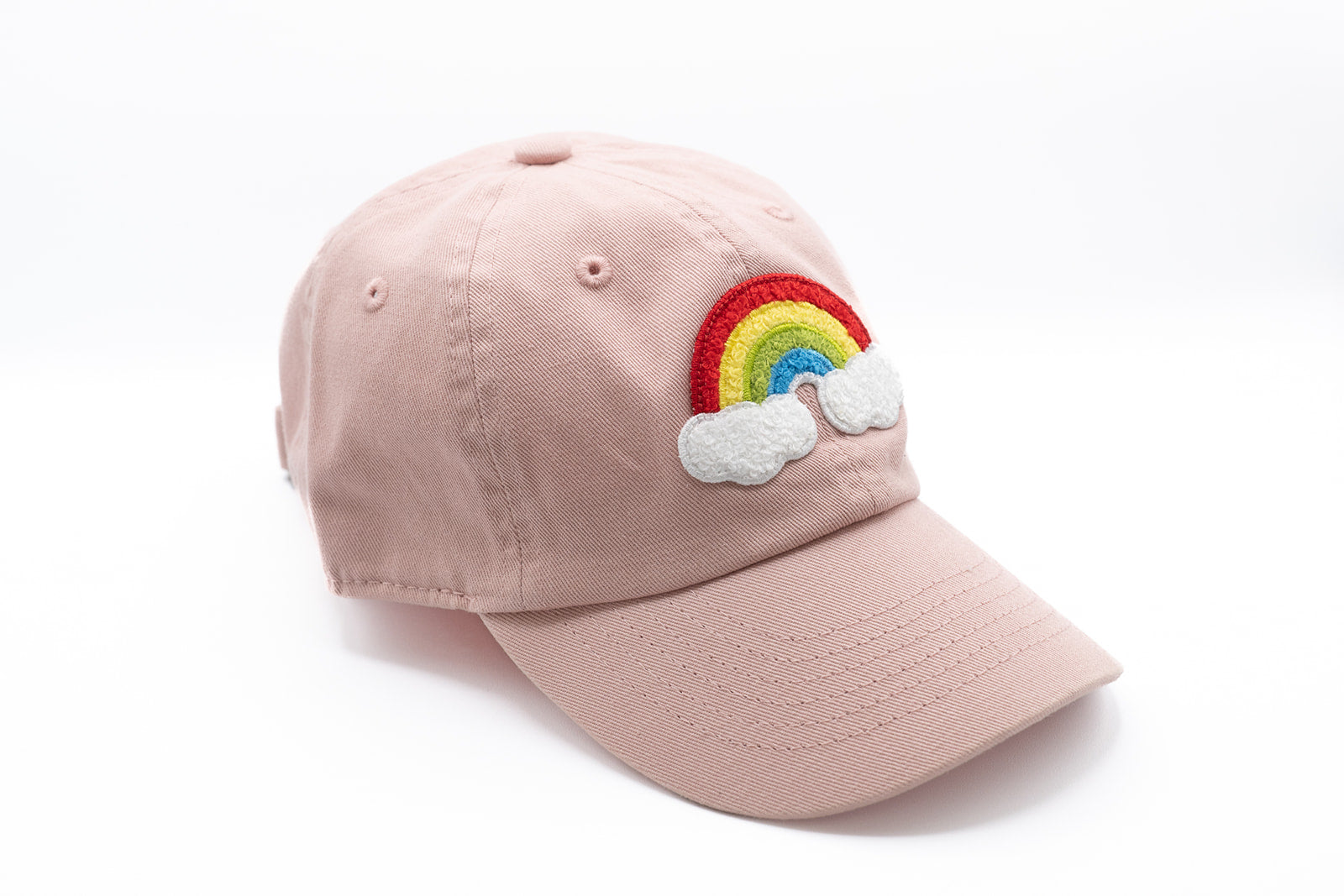 Dusty Rose Terry Rainbow Hat