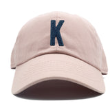 Blue Terry Letter Patch Baseball Hat