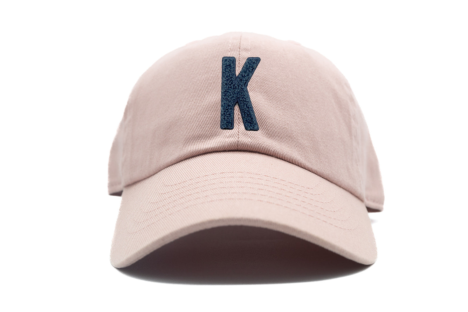 Blue Terry Letter Patch Baseball Hat