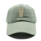 Cream Terry Letter Patch Baseball Hat