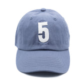 Dusty Blue Number Baseball Hat