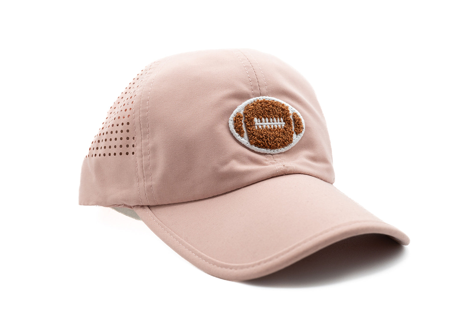 Dusty Rose Athletic Hat + Terry Football