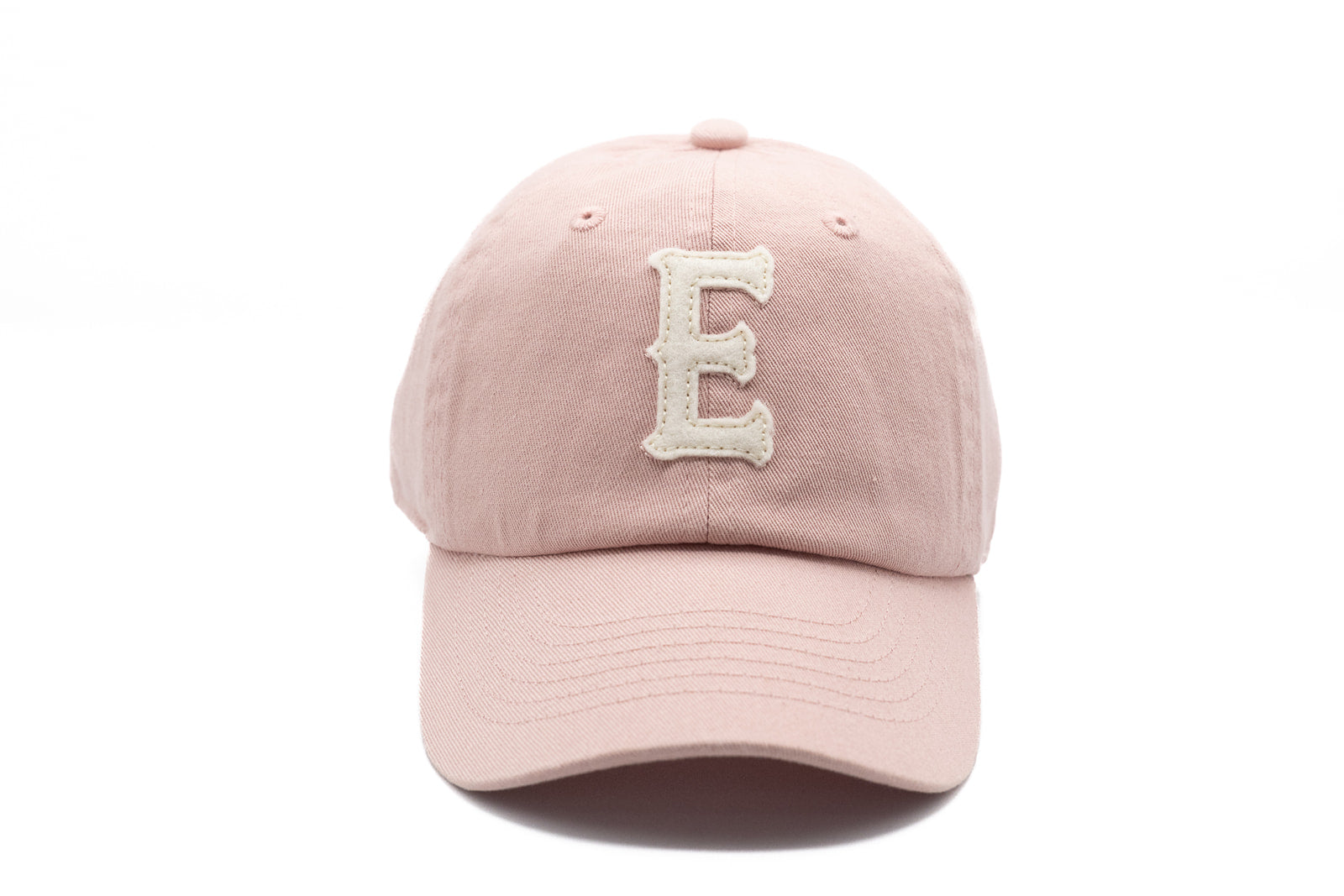 Dusty Rose Felt Letter Baseball Hat