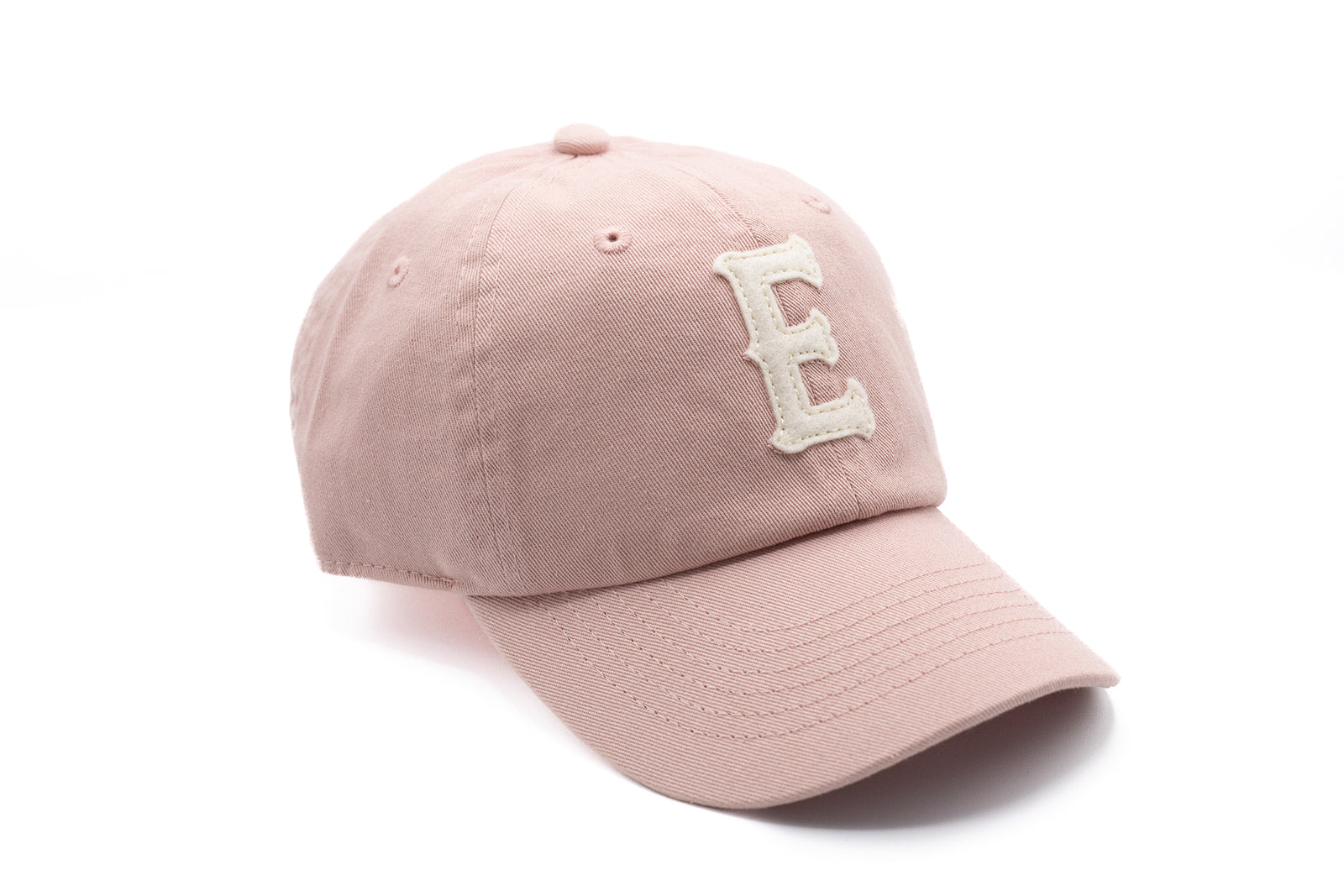 Dusty Rose Felt Letter Baseball Hat