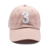 Dusty Rose Number Baseball Hat