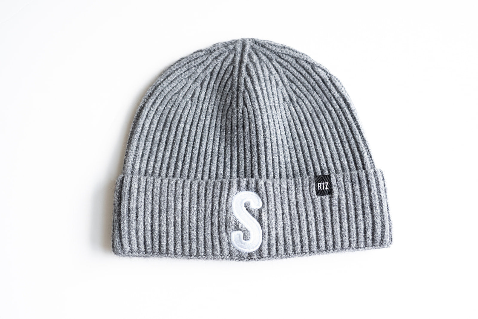 Heather Grey Letter Beanie