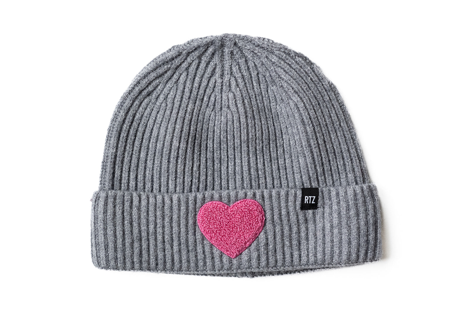 Terry Heart Patch Beanie