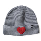 Terry Heart Patch Beanie