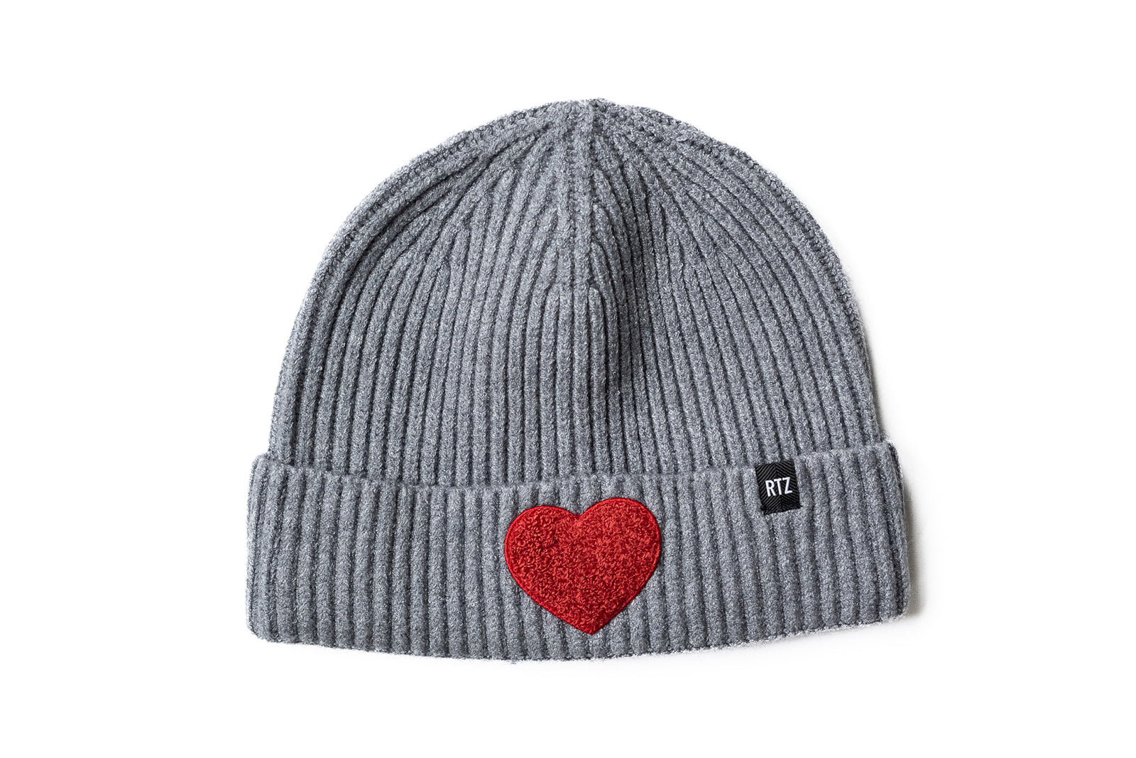 Terry Heart Patch Beanie