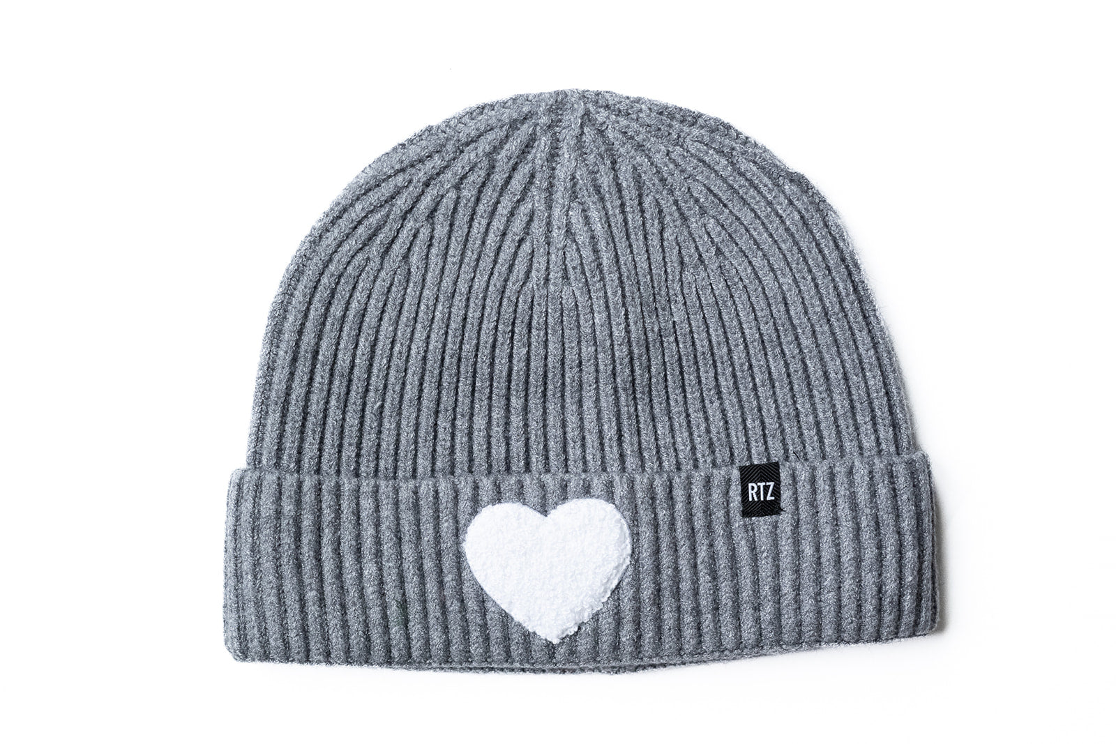 Terry Heart Patch Beanie