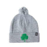 Shamrock Patch Pom Pom Hat
