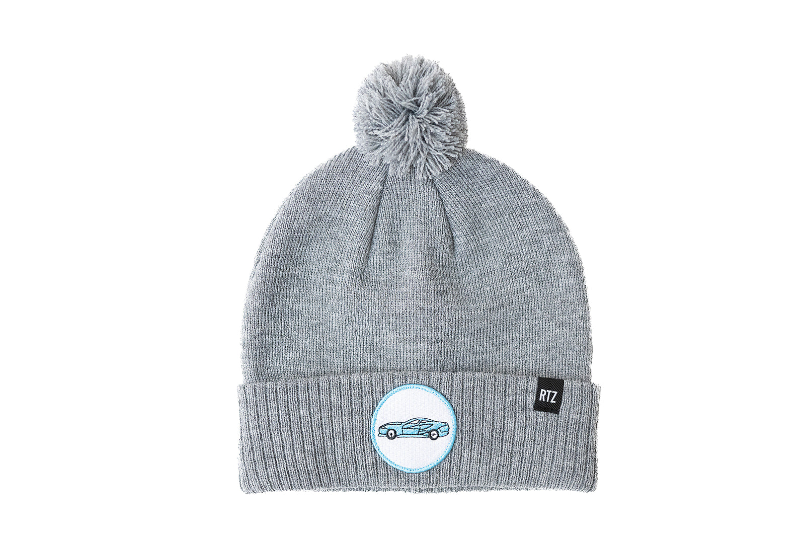 Heather Grey Sports Car Pom Pom