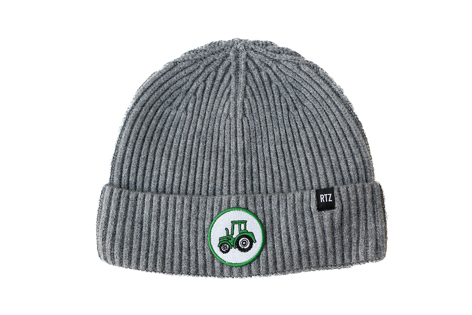 Heather Grey Tractor Beanie