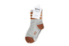 Heather Grey &amp; Brown Stripe Socks
