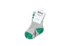 Heather Grey &amp; Green Stripe Socks