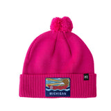 Michigan Pom Pom Hat