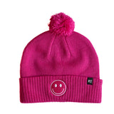 Smiley Pom Pom Hat