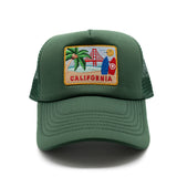 California Postcard Foam Trucker Hat