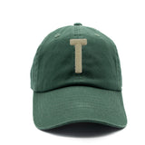 Cream Terry Letter Patch Baseball Hat