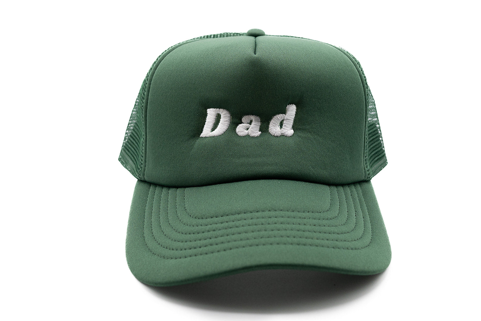 Dark Green Foam Trucker Dad Hat