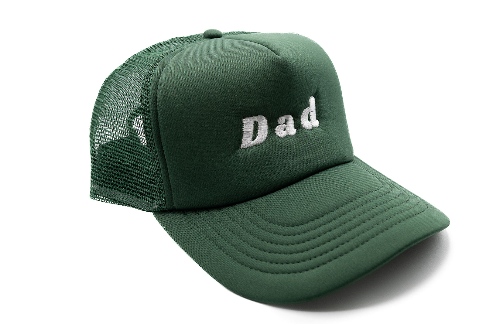 Dark Green Foam Trucker Dad Hat