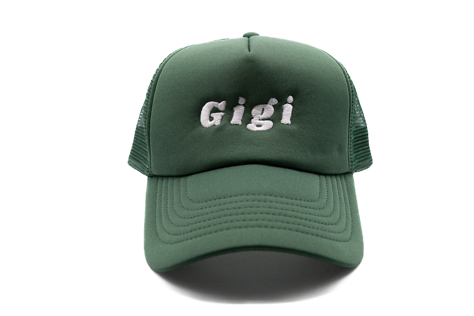Dark Green Foam Trucker Gigi Hat