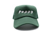 Dark Green Foam Trucker Poppy Hat