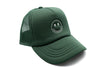 Hunter Green Foam Trucker Smiley Hat
