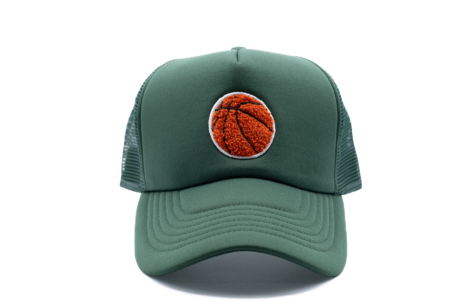Hunter Green Foam Trucker Basketball Hat