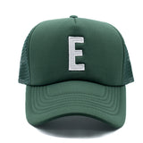 Dark Green Letter Trucker Hat