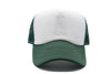 Dark Green &amp; White Foam Letter Trucker Hat