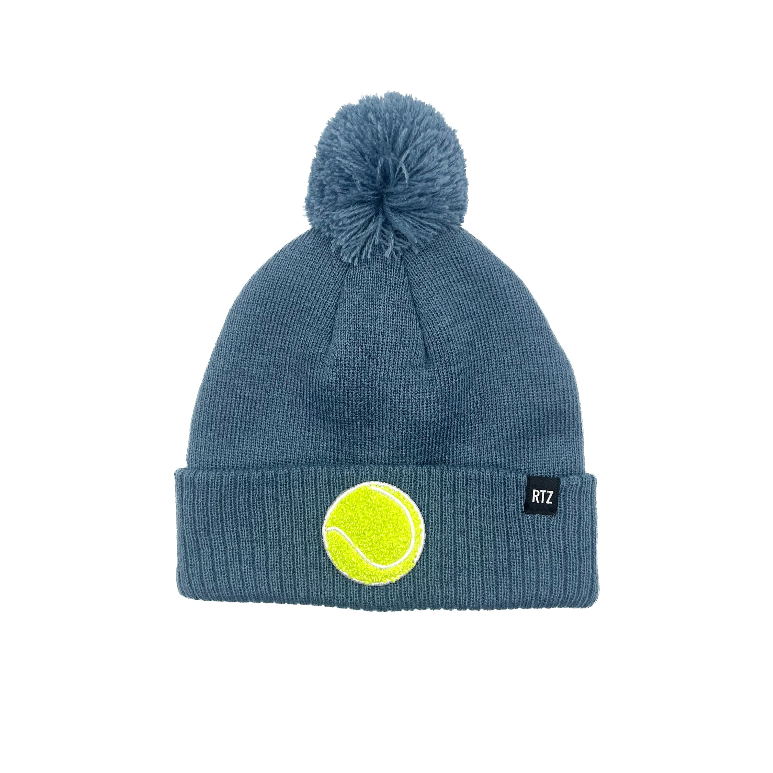 Tennis Patch Pom Pom Hat