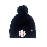 Baseball Patch Pom Pom Hat