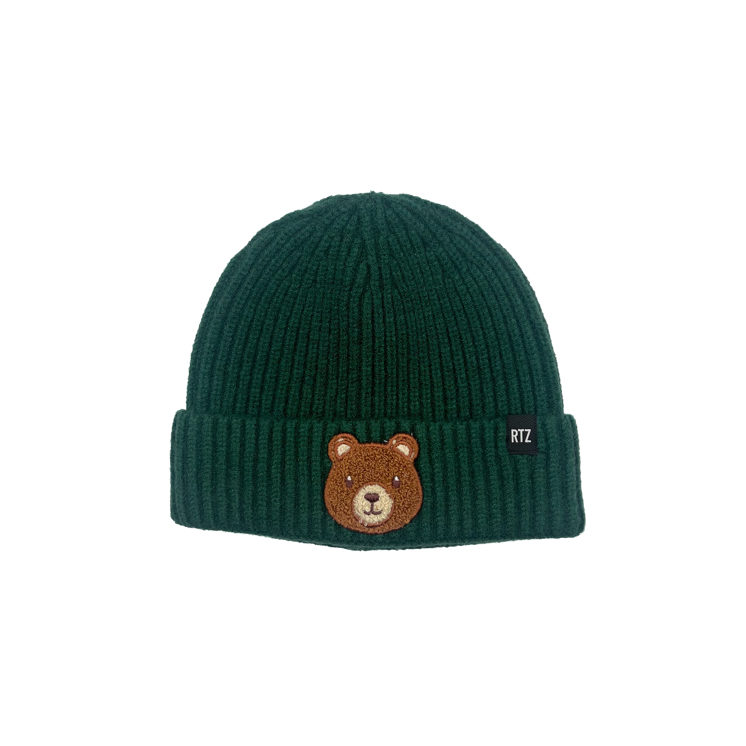 Teddy Bear Patch Beanie