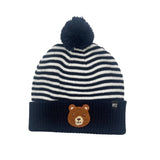 Teddy Bear Patch Pom Pom Hat