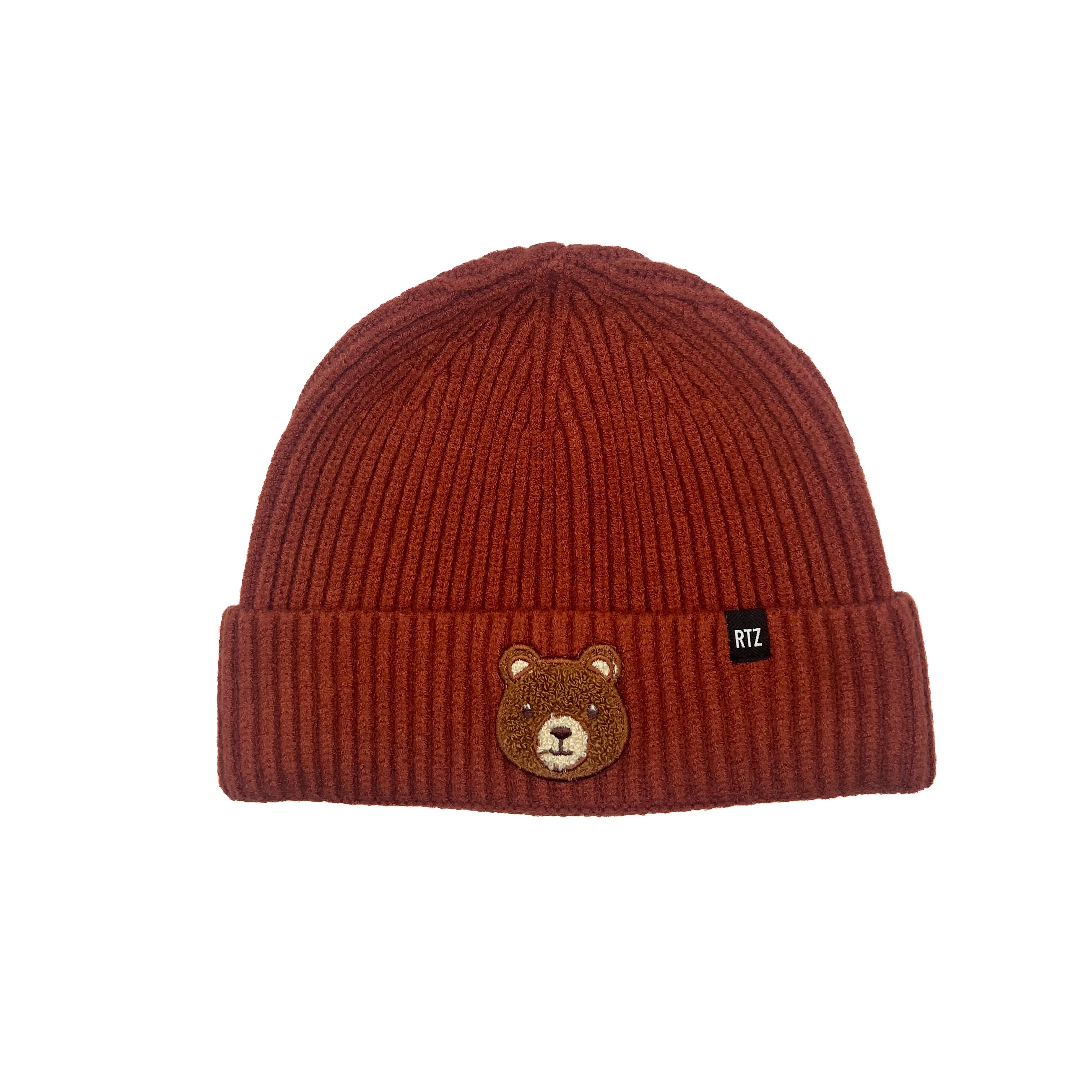 Teddy Bear Patch Beanie