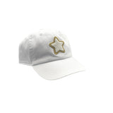 Glitter Gold Terry Star Patch Hat