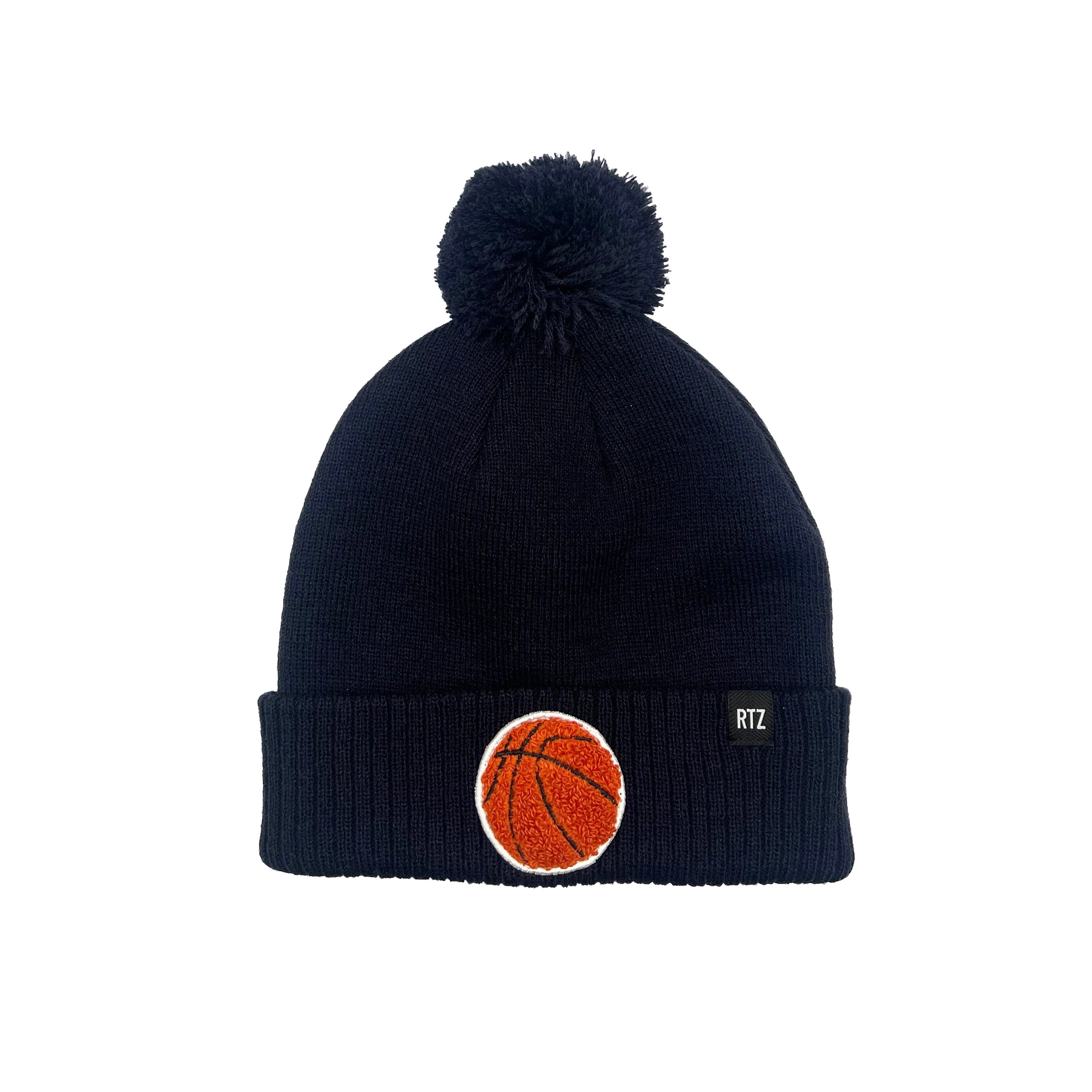 Basketball Patch Pom Pom Hat