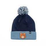 Teddy Bear Patch Pom Pom Hat