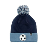 Soccer Patch Pom Pom Hat