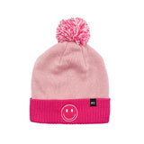Smiley Pom Pom Hat