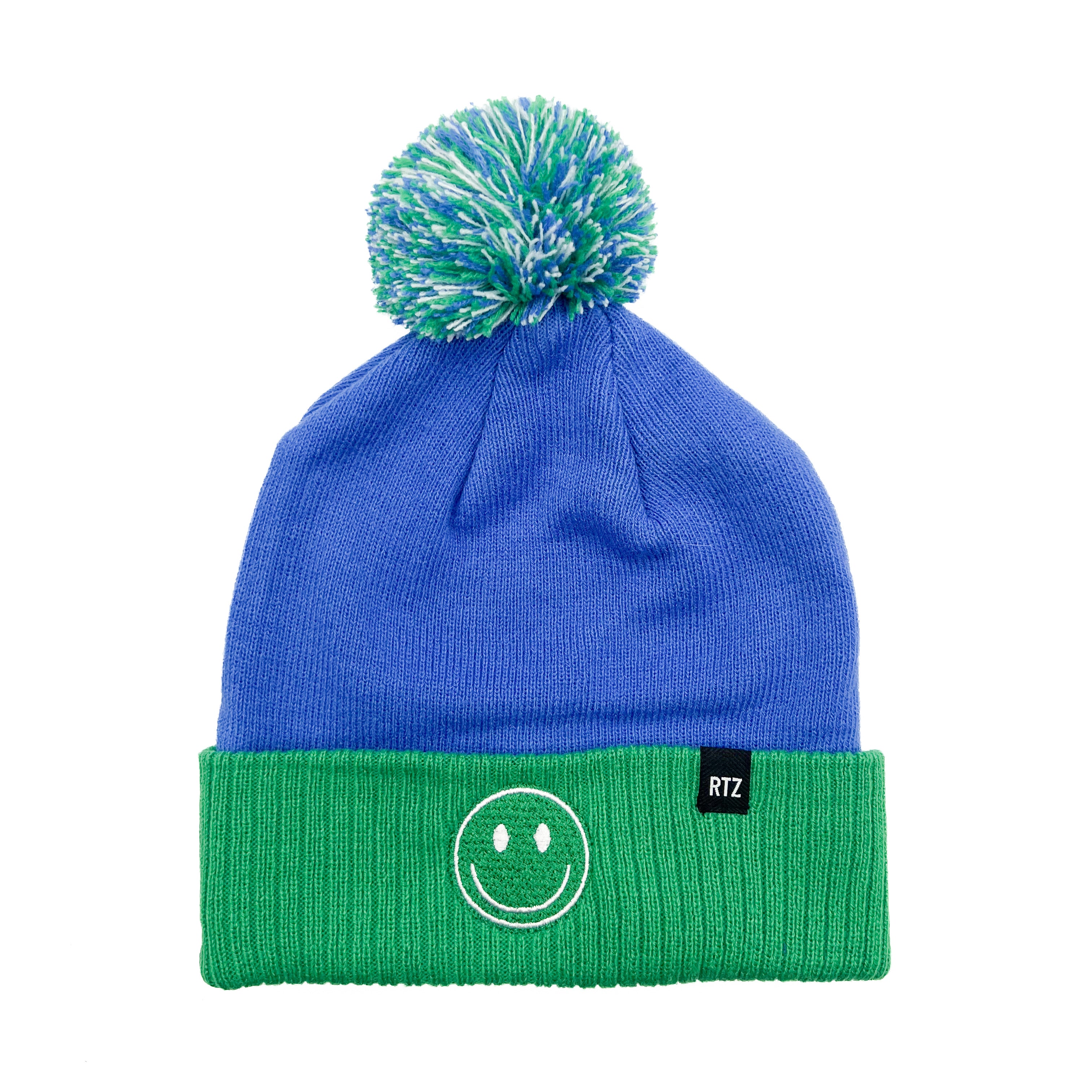 Smiley Pom Pom Hat