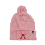 Red Bow Pom Pom Hat