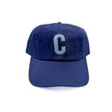 Blue Terry Letter Patch Baseball Hat