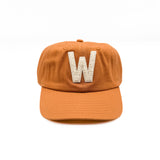 Cream Terry Letter Patch Baseball Hat