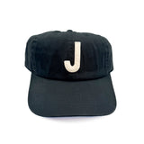 Cream Terry Letter Patch Baseball Hat