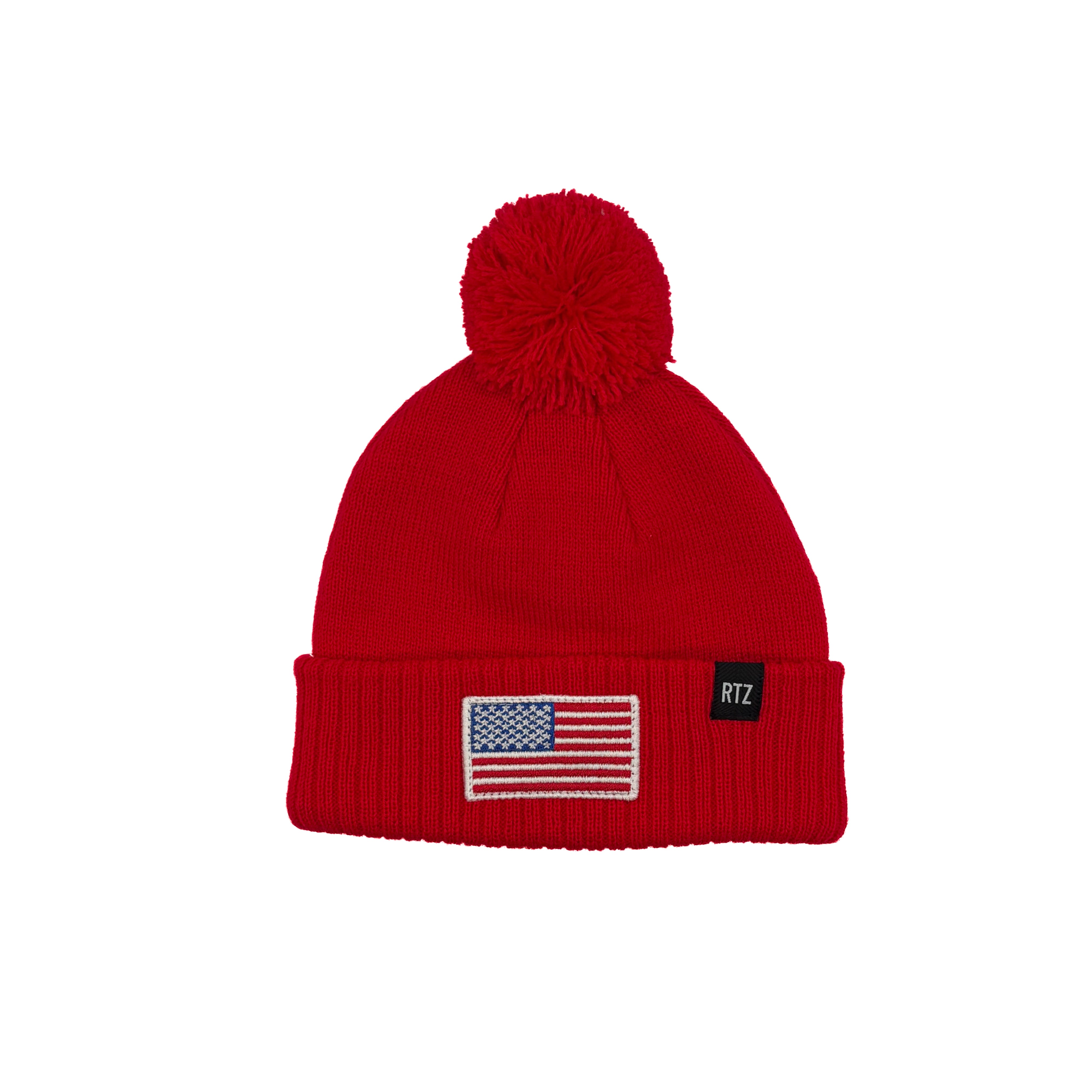 Flag Patch Pom Pom Hat