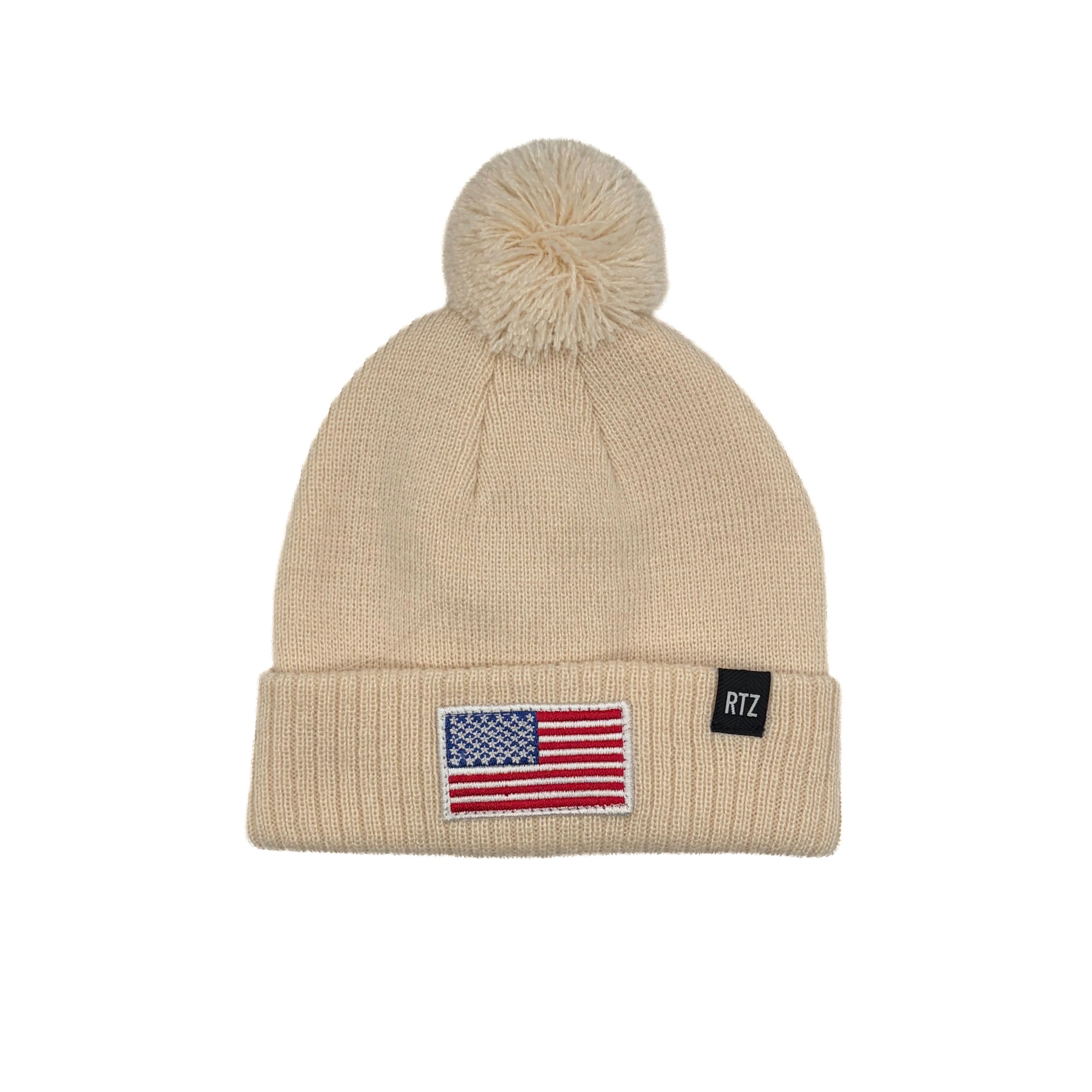 Flag Patch Pom Pom Hat